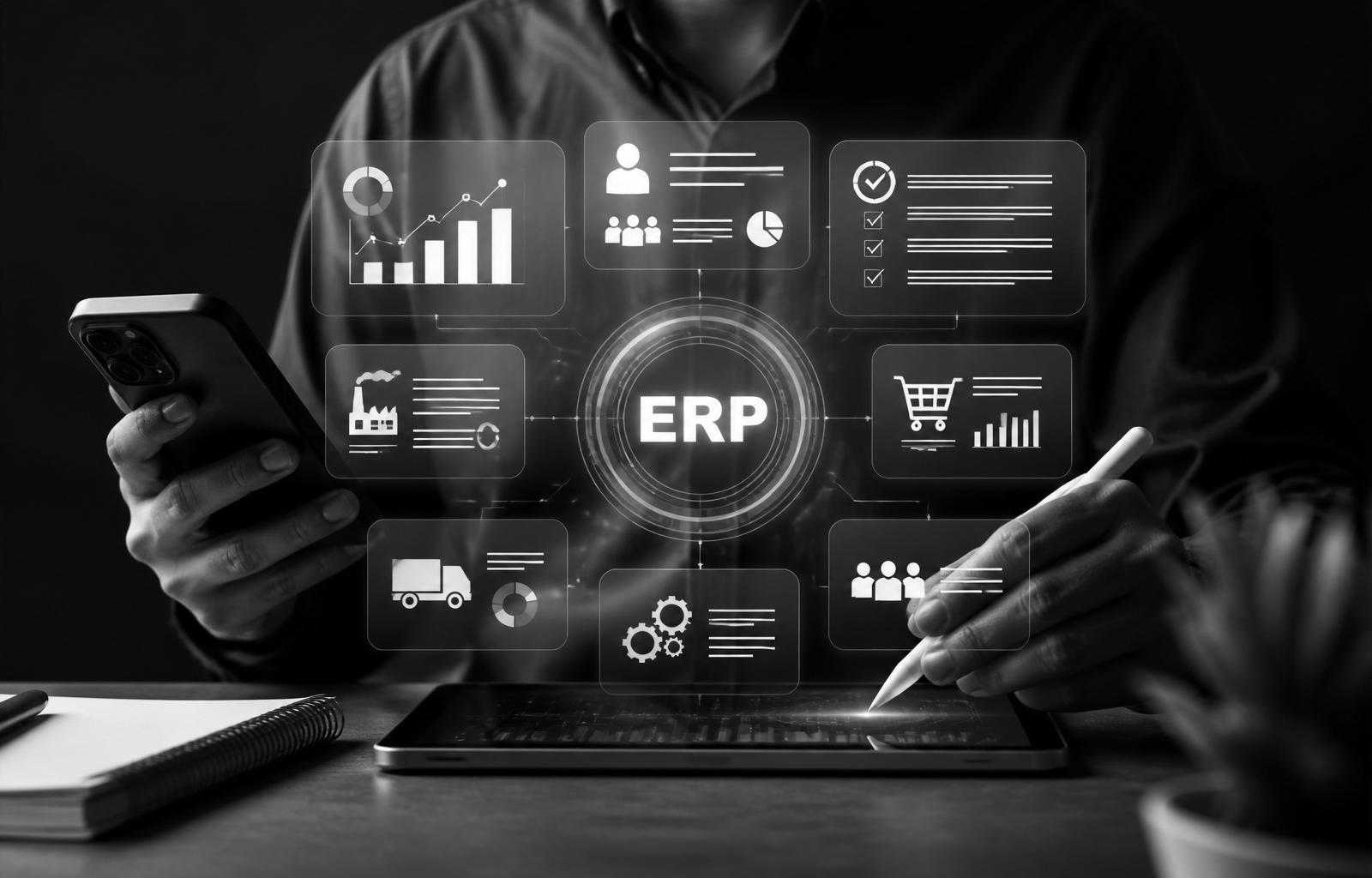 Multi store inventory ERP dashboard for retail operations built by InkFrame Zimbabwe